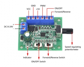 DC 8V-24V PWM Pulse Signal Generator for Brushless Motor Simple Drive Controller